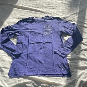Old Navy Active Purple Speckled Tee